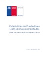 Estadísticas de Prestadores Institucionales Acreditados a septiembre de 2015