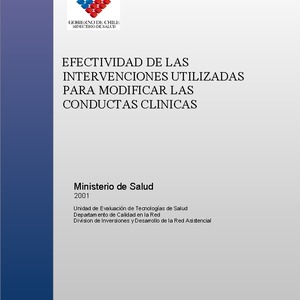 Efectividad de las Intervenciones Utilizadas para Modificar las Conductas Clínicas