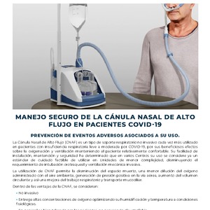 Cápsula N°2: Manejo seguro de la cánula nasal de alto flujo en pacientes COVID­19