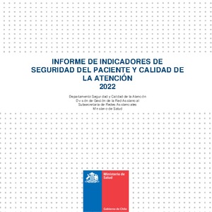 Informe Indicadores de Seguridad y Calidad 2022