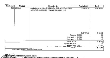 Orden de Compra N°284