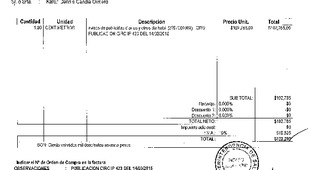 Orden de Compra N°148