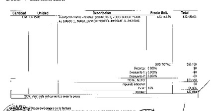 Orden de Compra N°519