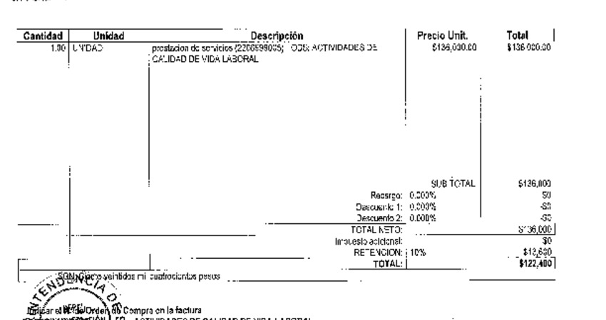 Orden de Compra N°593