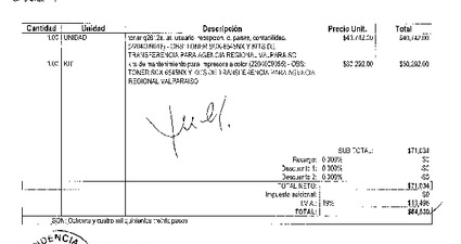 Orden de Compra N°254