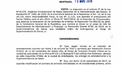Resoluciones Modificatorias Antofagasta