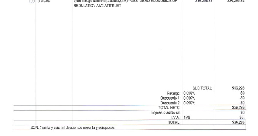 Orden de Compra N°1