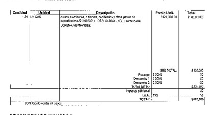 Orden de Compra N° 208