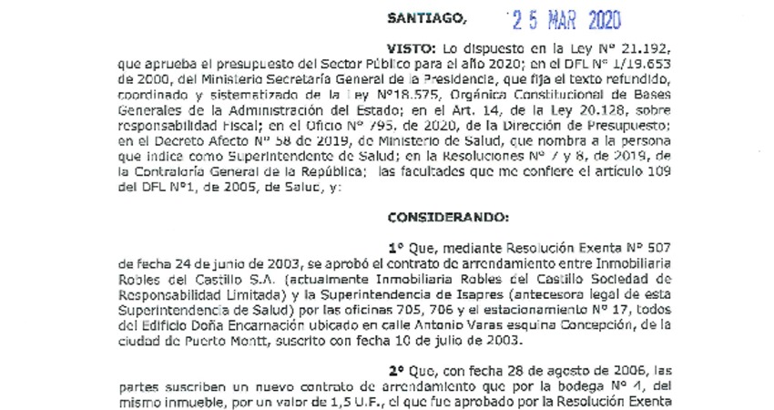 Resoluciones Modificatorias Oficina Pto Montt