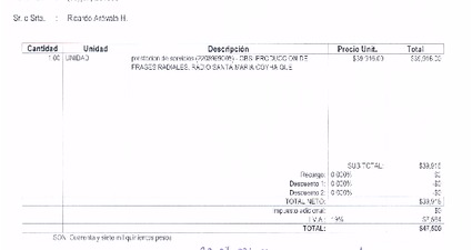 Orden de Compra N°26