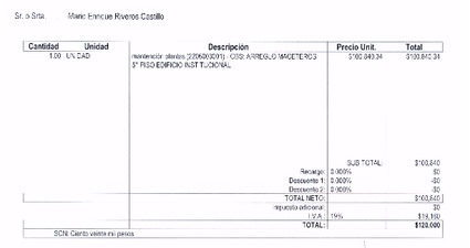 Orden de Compra N°562