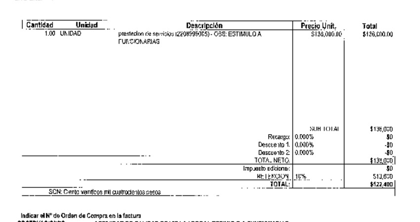 Orden de Compra N°192