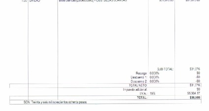 Orden de Compra N°159