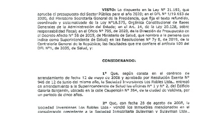 Resoluciones Modificatorias Valdivia