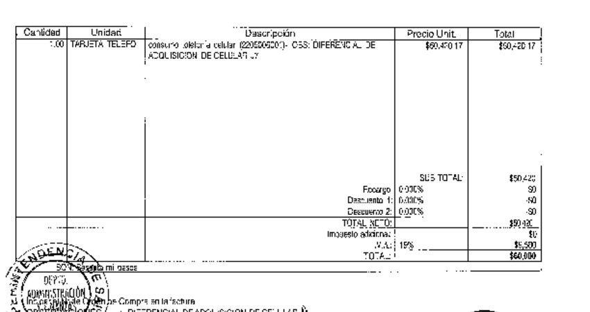 Orden de Compra N° 106