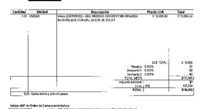 Orden de Compra N° 66