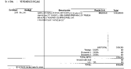 Orden de Compra N°418