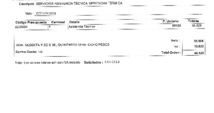 Orden de Compra N° 293