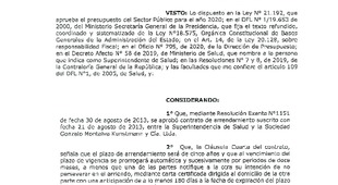 Resoluciones Modificatorias Iquique