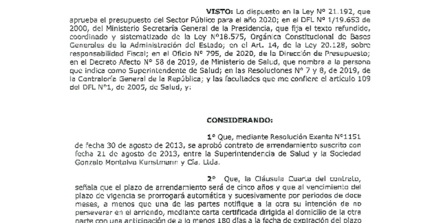Resoluciones Modificatorias Iquique