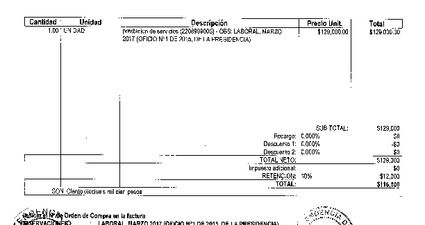 Orden de Compra N° 167