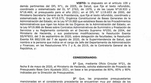Resolución Exenta 934: Modificaciones al Contrato Chillán