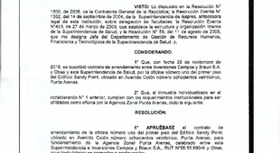 Resolución exenta N° 1729