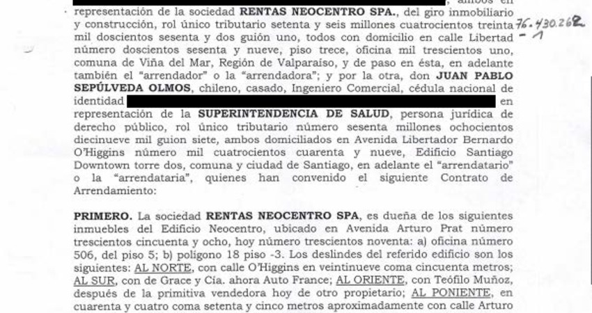 Contrato de arrendamiento Oficina y Bodega para Agencia Regional del Bío Bío