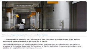 Cuatro establecimientos de salud solicitan ser acreditados en La Araucanía